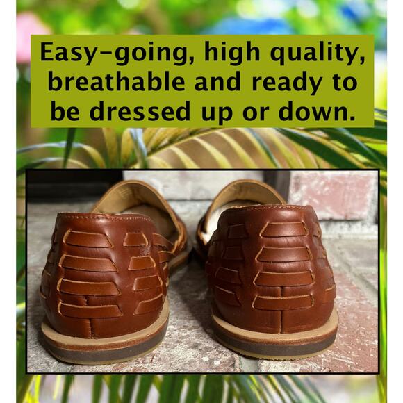 Nisolo Men\'s Breathable Water-Resistant Leather Huarache Sandal Size 12.5 NEW main image 7